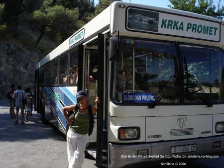 #Zadar# Voila Nathalie Qui Prends La Pose Avec Le Car KRKA PROMET